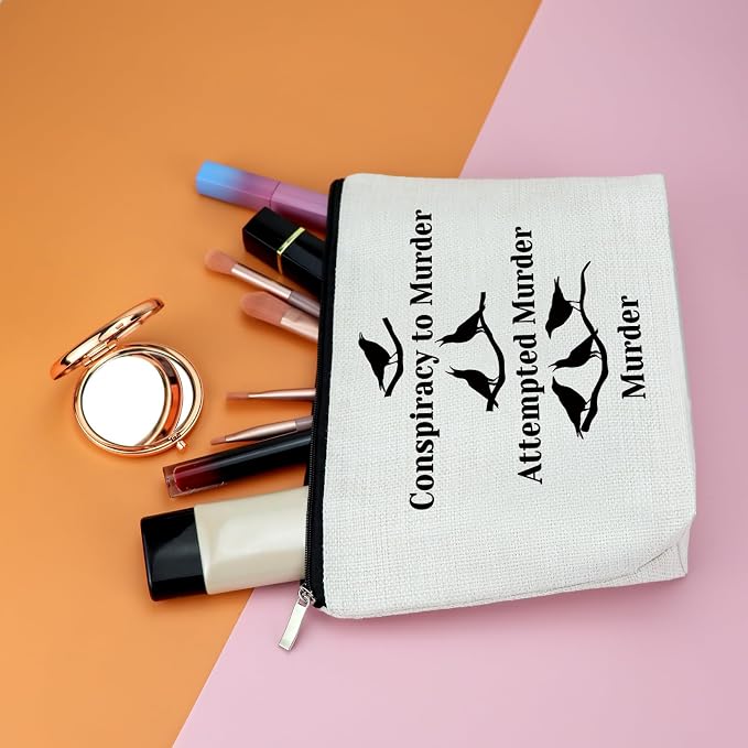 Crow Lover Gifts Makeup Bag Cosmetic Bag Bird Lover Gift Bird Watching Crows Themed Gift Crow Christmas Graduation Birthday Gifts For Friend Daughter Zipper Travel Bag - Image 5