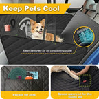 Nanaholy Dog Car Seat Cover for Tesla Model Y & Model 3 Back Seat Cover Waterproof Hammock, 600D Heavy-Duty Scratch-Resistant Non-Slip Pet Seat Protector with Side Flaps & Breathable Mesh Window - Image 2