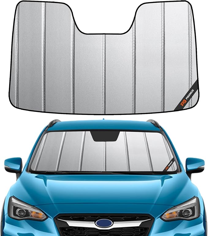 Pigenius Windshield Sun Shade for Subaru Crosstrek 2018-2023, Impreza 2017-2023. with Eyesight Driver Assist - Safeguard by Pigenius