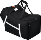 Infant Car Seat Travel Bag for Airplane Compatible with All Nuna Pipa Car Seat and Base,Chicco KeyFit 30 and Base, Padded Car Seat Bags for Air Travel,Car Seat Gate Check Bag with Side Pocket, Black by SINVICKO