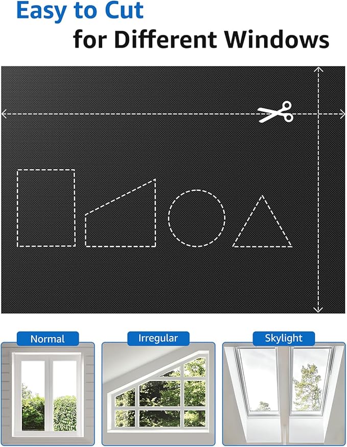 Sumobaby Blackout Curtains for Bedroom Portable 63"x75",No Drill Blackout Shades with Upgraded Hook&Loop Tapes,100% Black Out Window Cover,Thermal Insulated Blinds for Bedroom,Nursery(1 Panel,Black) - Image 4