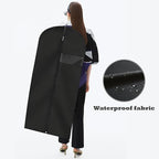 Garment Bags for Hanging Clothes, 45'' Suit Bag Cover for Storage and Travel, Dress Bags for Gowns Long, 2 Pack (Black) - Image 6
