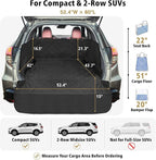 F-color SUV Cargo Liner for Dogs - Trunk Cover with Bumper Flap Protector | Waterproof Pet Cargo Cover with Side Flaps, Dog Car Seat Cover with Non-Slip Trunk Mat, Prevents Scratches Pet Hair Mud Dirt - Image 2