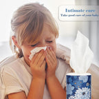 Facial Tissues with Cap - 4 PK Car Tissues Cylinder,Car Tissue Holder with Facial Tissues Bulk,Round Tissue Boxes,Travel Tissues for Cup Holder,Round Tube tissues - Image 5
