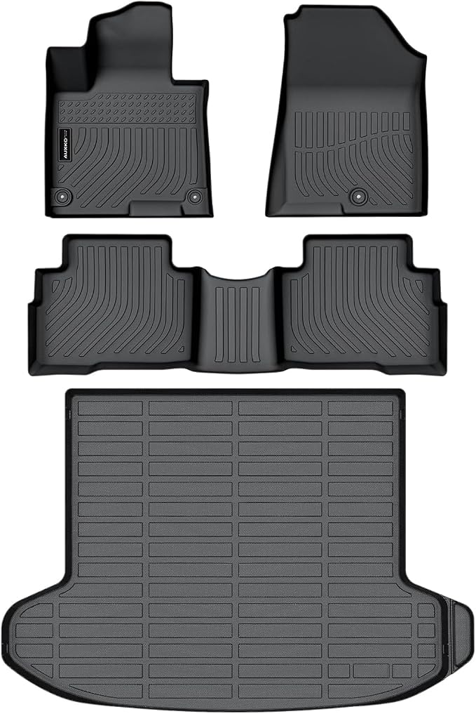 Auxko Floor Mats Cargo Liner for Kia Sportage Hybrid 2023-2025 (Not PHEV) | All Weather,All Season,Odorless,Anti Slip,Rain&Salt Resistant,TPE Material,Black,Accessories by AUXKO