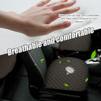 povtii Car Seat Bottom Cover Pad, Breathable Auto Front Seat Protector with Storage Pocket, Comfortable Seat Bottom Cushion Mat for Most Vehicle, Universal Interior Car Accessories (Black+Golden) - Image 4