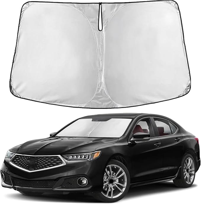 EcoNour Windshield Sunshade Compatible for Acura TLX 2015-2018 2019 2020 | Sun Visor for Front Windshield & Window Sun Shade Cover, UV Heat Blocker & Protector, Car Accessories by EcoNour