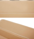 Cup Holder for Car, Console Side Pocket, PU Leather, XBD Beige | Car Seat Gap Filler Organizer, Easy Install, Universal Fits, Car Coin Cellphone Holder, Auto Front Seat Cup Holder - Image 6