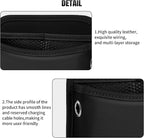 JEYODA Car Seat Side Storage Pocket, Small Organizer,PU Leather Multifunctional Console Side Organizer Bag for Phone, keys, sunglass,wallet,ect (Black) - Image 7
