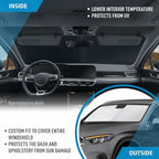 CLIM ART Windshield Sun Shade for GLC 2023-2026, Custom-Fit Foldable Car Sunshade, Vehicle Sun Protector, Front Auto Windshield Cover, Car Accessories - WS2018 - Image 5