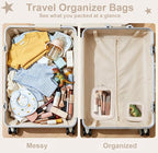 2PCS Clear Makeup Bags with Handles, TSA Approved Toiletry Bags, Diaper Bag Organizer Pouch, TPU Car Storage Organizer with Zippers, Waterproof Travel Organizer Bag for Women - Image 9