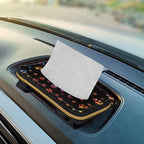 Biyejit Car Tissue Holder, Colorful Paws Car Mask Holder, Car Sun Visor Napkin Holder Backseat Tissue Case，Pu Leather Tissues Box - Image 4