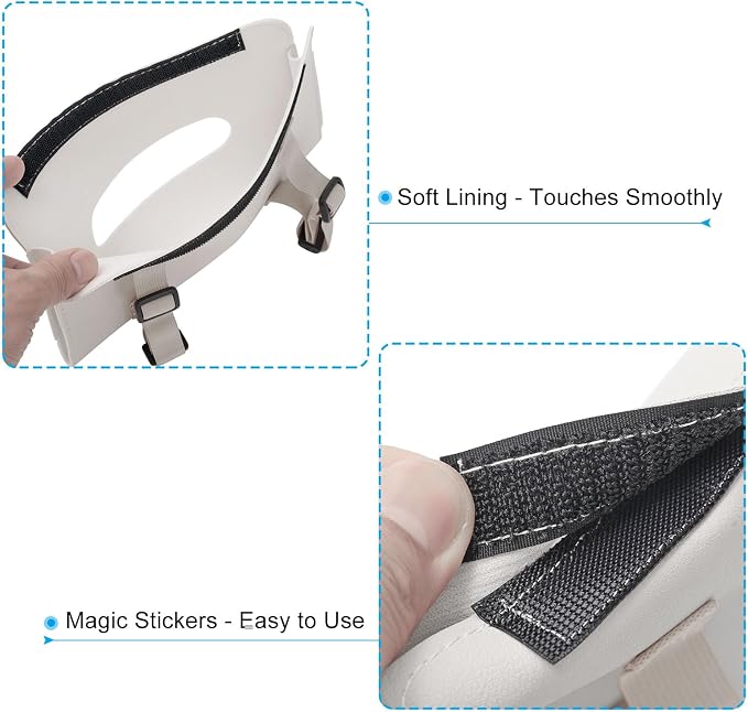 PATIKIL Car Tissue Holder, PU Leather Rectangle Napkin Paper Towel Dispenser Box Case with Elastic Strap for Car Sun Visor Seat, Beige - Image 3