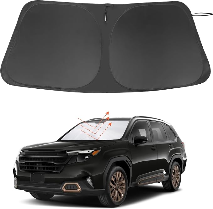 Windshield Sun Shade for 2025 2026 Subaru Forester Accessories | Full covered for windshield, Foldable & Durable, Block UV Rays, Reduce Heat, Easy to install, Keep Car Cooler by LHFLIVE