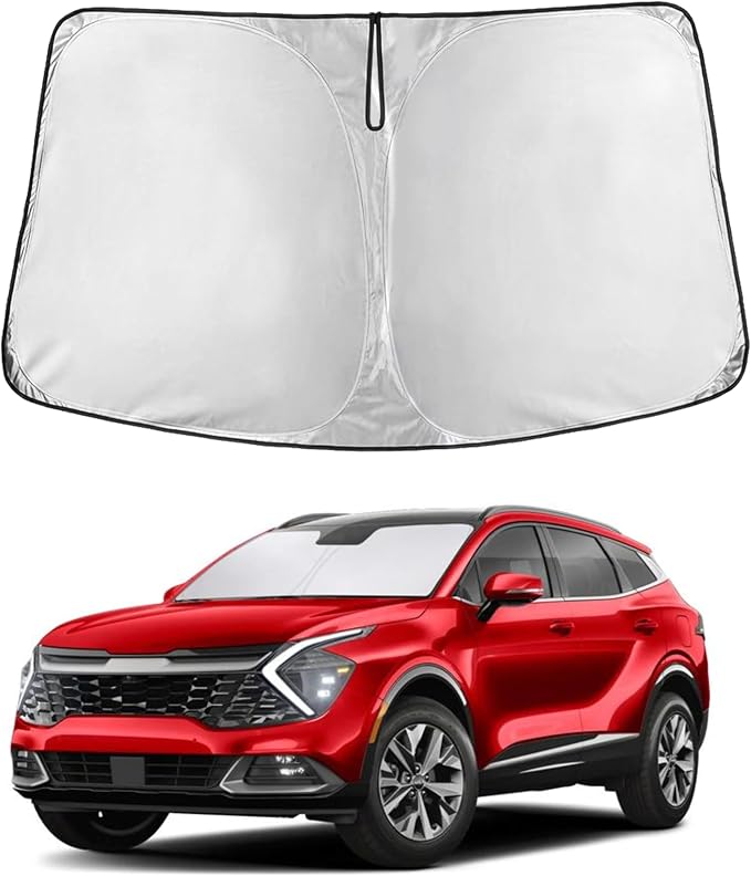 EcoNour Windshield Sunshade Compatible for Kia Sportage 2018-2020 2021 2022 | Sun Visor for Front Windshield & Window Sun Shade Cover, UV Heat Blocker & Protector, Car Accessories by EcoNour