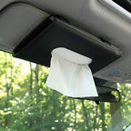 2Pack Car Tissue Holder, Sun Visor Napkin Box Black | Premium PU Leather, Auto Napkin Case, Mask Holder for Car, with Tissue Refill, Vehicle Interior Accessories - Image 5