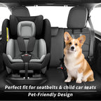 coverdream Wrangler Seat Covers Full Set for 2018-2026 Jeep Wrangler Rubicon,Sport,Sahara SUV,Rear Split Seat w/No Armrest,Fully Covered,Luxury Waterproof Leather Car Seat Protector(Black) - Image 3