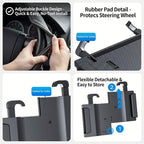 2 in 1 Steering Wheel Tray Table & Seat Gap Filler Organizer,Table for Eating in Car, Universal Fit for Most Cars, Car Tray for Working & Eating - Image 6
