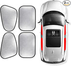 Car Side Window Sunshade, Static Cling Blackout Privacy, Universal Fit | Tool-Free Static Cling Install in Seconds, Thick Blackout Coating Blocks Light & Heat, Full Privacy for Camping & Travel, Fit by Unknown