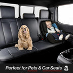 Coverland Premium Car Seat Covers Full Set Waterproof Interior Protector | Airbag Compatible Non-Slip Seat Cover for Explorer, Cherokee, CX-50, Cayenne, Corolla Cross [Full set Black-Size Chart X51] - Image 8
