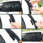 2 Pack Car Camping Window Shades Screen Mesh 27"x43" for SUV, Pickup, Truck | Elastic Breathable Mesh UV & bug Protection Side Window Covers for Car Camping Overnight Sleeping Car Window Shade for Baby - Image 6