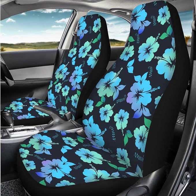 Hibiscus Flower Car Seat Covers Washable Seat Protector for Women Men Hawaiian Style Automotive Vehicle Seat Covers for Cars Interior for Cars, Sedans, Trucks, SUVs - Image 6