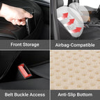 Coverland Premium Car Seat Covers Full Set Waterproof Interior Protector | Airbag Compatible Non-Slip Seat Cover for Q8, GV70, Sportage, Crosstrek, Outback, Tucson [Full set Black-Size Chart X55] - Image 6