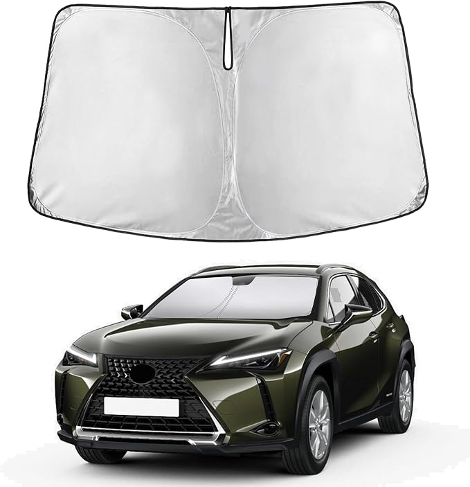EcoNour Windshield Sunshade Compatible for Lexus UX 2019-2024 2025 2026 | Sun Visor for Front Windshield & Window Sun Shade Cover, UV Heat Blocker & Protector, Car Accessories by EcoNour