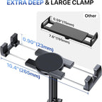 miracase Cup Holder Tablet Mount for Car, [2025 Latest Upgraded] Adjustable Long Neck Car Tablet Holder Friendly Compatible with iPad, Pro, Air, Mini Samsung Galaxy Tab, All 6.1-12.9" Tab - Image 3