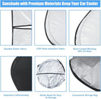 Windshield Sun Shade Fit 2021-2007 Toyota Tundra Limited SR5 Platinum TRD | HOHUIGO Car Front Window Sunshade Truck Accessories Fit Toyota Tundra Pickup Sun Visor UV Protector Heat Shield Cover - Image 6