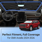 Windshield Sun Shade Umbrella for GMC Acadia 2024-2026 Front Window Cover | Portable Sunshade, Compact Auto Sun Shield Visor for UV Protection, Keep Car Cool Accessories - Image 2