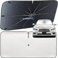 Windshield Sun Shade Umbrella for Infiniti Q50 2014-2026 Front Window | Heat-Reflective Window Shade, Umbrella Sunshade Cover Blocks Heat, Protects Interior, Vehicle-Specific Precision Fit by Fshaanys