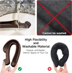 Givifive Car Seat Gap Filler Organizer 2Pack Soft Foam 3IN1 Multifunctional | Seat Side Gap Strip with Slot & Hook Universal Fit Car SUV Truck Fill The Gap Between Seat & Console (Standard Dark Brown) - Image 8