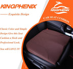 kingphenix Memory Foam Car Seat Cushion for Driving Comfort and Office Use | Coccyx and Lower Back Pressure Relief, Non-Slip Seat Cushion for Cars, Trucks, SUVs, Long Drives and Office Chairs, Brown - Image 9