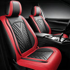 for Subaru Legacy 2008-2026 Car Seat Covers, Full Set, Red | Luxury Full Coverage Leather Seat Protectors, Waterproof Breathable, Non-Slip, Easy to Install, Airbag Compatible, All-Season by Unknown