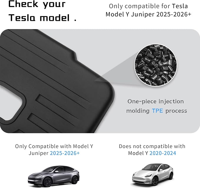 for Tesla Model Y Juniper Rear Seat Back Cover All Weather TPE SeatBack Liner Pad Back Protector Interior Accessories 2025 2026 (5 Seats) - Image 4