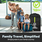 Large Stroller Bag for Airplane, Large Cover for Airtravel, Jogger & Umbrella Stroller Cover for Travel - Fits Wide, Gate Check Bag, Heavy Duty Durable Infant carrier covers for Air Travel - Image 5