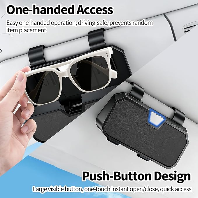 Sunglasses Holder for Car Visor Leather Eyeglasses Organizer Case for BMW X3 X5 X7 X1 3 4 2 5 Series Accessories - Image 4