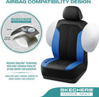 Skechers Car Seat Covers,GOGA Mat Oxford Cloth Seat Covers,Waterproof Car Seat Covers Front Seats,Automotive Universal Fit Seat Cover for Most Cars, Suvs, Trucks,Blue - Image 4