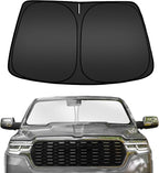 ARISMOTOR Windshield Sun Shade for Ram 1500 Tungsten 2025-2027 | Custom Fit, Foldable Front Window, Block UV Rays, Keep Car Cooler by ARISMOTOR