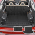 Cargo Mat & Backrest Mats for 2023 2024 2025 2026 KIA Sportage | Non-Plug-in Hybrid, Not for Driver Side Speaker Grille, Cargo Mat TPE Back Seat Cover Protector 2025 Sportage Accessories by Thinzyou