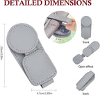 KIWEN 2 Pack Sunglasses Holder for Car Visor, Magnetic Leather Sunglass Eyeglass Hanger Clip for Car Sun Visor Accessories (2, Gray) - Image 6