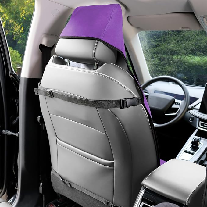 Neoprene Waterproof Car Seat Cover, Purple 2pcs, Non-Slip | Car Seat Protector, Sweat-proof, Universal Fit SUV & Truck, Machine Washable, For Gym, Yoga, Pets, Workout, Beach, Swimming - Image 6