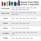 Cup Holder Expander (Adjustable Holder & Base, Auto-Fit Hold, One Button Open), Car Cup Holder Expander for Yeti, Hydro Flask, Nalgene, Owala, Bottles in 2.6"- 4.8" (Black,1 Pack) - Image 3