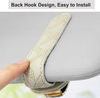 Leather Sunglass Holder for Car, Black | Car Sunglasses Holder Clip, Multi-Functional Card Ticket Organizer, Universal Fit, Car Visor Accessories, Driver Gift - Image 3