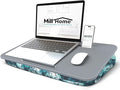 Lap Desk for Laptop with Cushion, Laptop Lap Desk, Cushion Detachable and Washable, fits up to 17 inch, with Tablet Slot and Stopper, MillHome (Blue) by MillHome