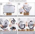 Car Windshield Sun Shade for Honda CR-V 2017-2022, Premium 310T Reflective Polyester UV Blocker, Lightweight Foldable Sun Visor with Storage Pouch - Image 8