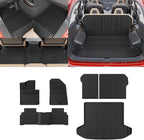 Floor Mats Set for 2023 2024 2025 2026 Kia Sportage Gas | Not for Hybrid & PHEV, Trunk Mat Cargo Mat Cargo Liner TPE All Weather Back Seat Cover Protector 2025 Sportage Accessories by Thinzyou