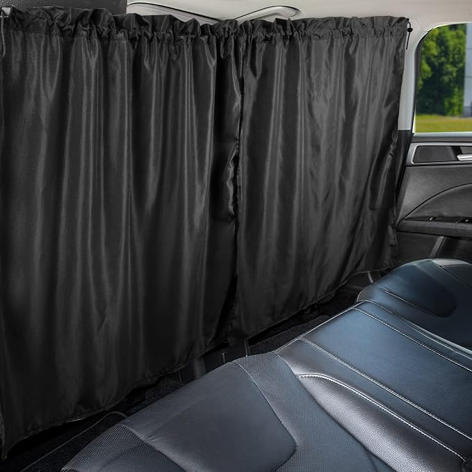 PAMASE Car Divider Curtain, Wide Blackout for Sedans, SUVs & Vans | Wide Sedan SUV Accessories, for Kids, Baby, Travel, Camping, Nap, Sleeping by PAMASE