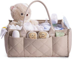 CEI-CEI Baby Diaper Caddy Organizer with Handle, Large Portable Nursery Storage Basket for Newborn Essentials, Changing Table and Car Organizer, Gift for Baby Shower by CEI-CEI